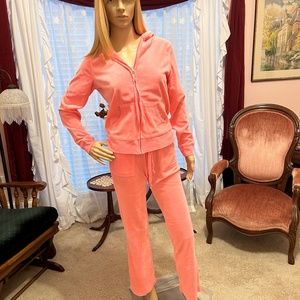 Neon pink tracksuit